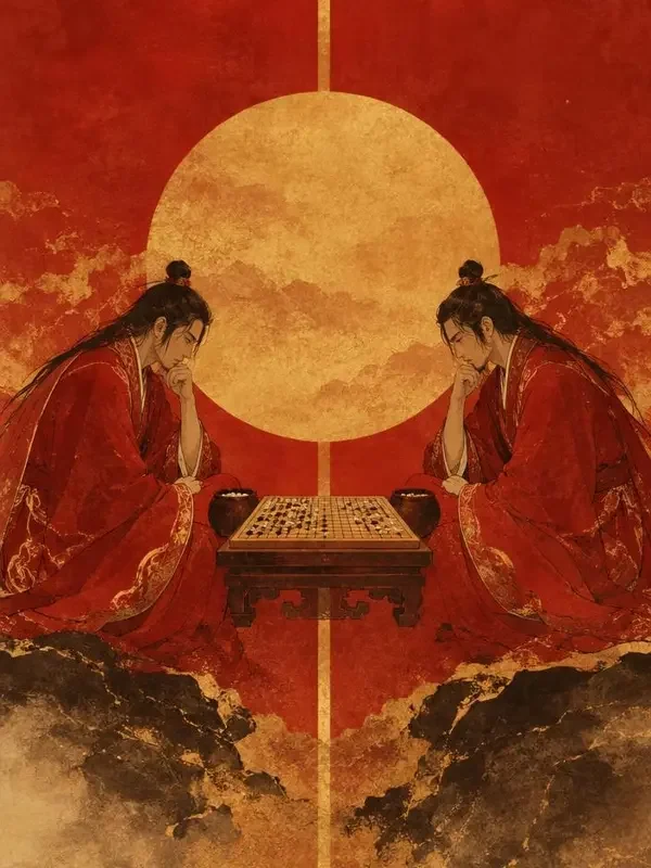 花魁AI短剧《一切二之双生棋局》海报 《一切二之双生棋局》剧集海报封面